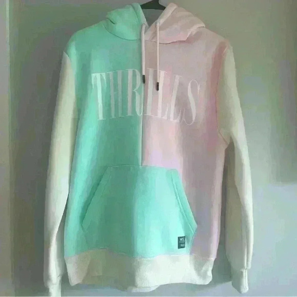We Are The Superlative Conspiracy WESC Thrills Pastel Hoodie Sweatshirt unisex - Picture 1 of 8